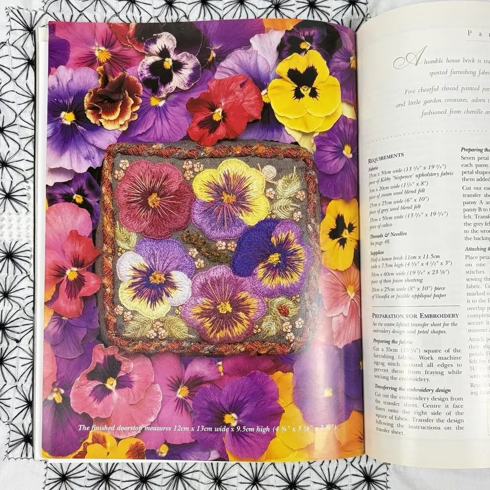 VTG 1998 Inspirations Embroidery Magazine #20 Floral Temari Ribbon Patterns